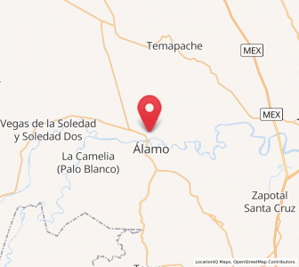 Map of Loma Bonita, Veracruz