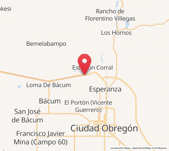 Map of Loma de Guamúchil, Sonora
