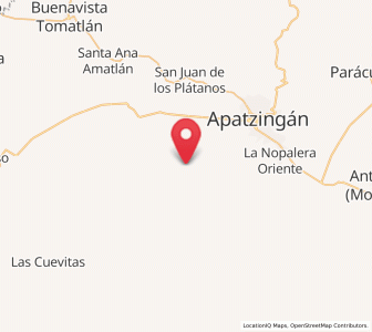 Map of Loma de los Hoyos, Michoacán