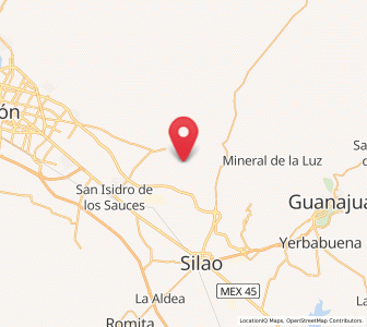 Map of Loma de Yerbabuena, Guanajuato