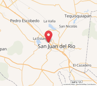 Map of Loma Linda, Querétaro