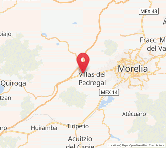 Map of Lomas de la Maestranza, Michoacán