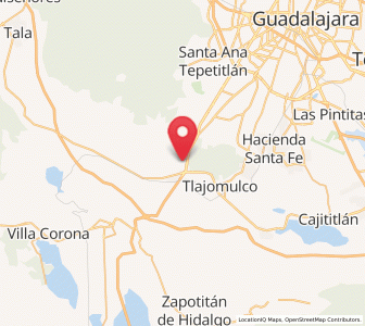 Map of Lomas de Santa Anita (Colinas de Santa Anita), Jalisco