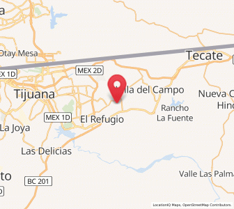Map of Lomas de Tlatelolco, Baja California