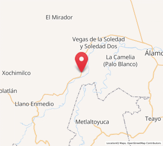 Map of Lomas de Vinazco, Veracruz