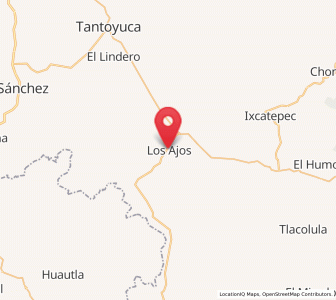 Map of Los Ajos, Veracruz