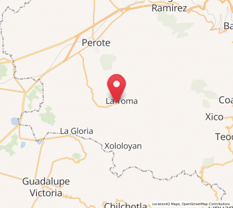 Map of Los Altos, Veracruz