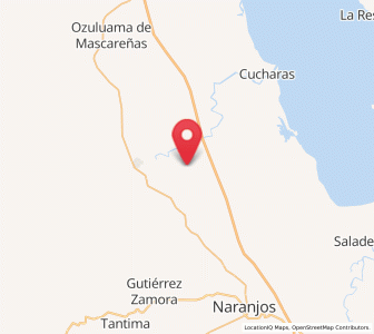 Map of Los Altos, Veracruz