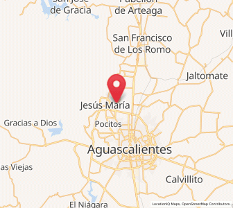 Map of Los Arenales, Aguascalientes