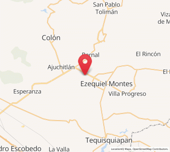 Map of Los Benitos, Querétaro