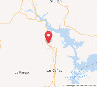 Map of Los Ciriancitos, Michoacán