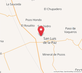 Map of Los Dolores (Las Quince Letras), Guanajuato