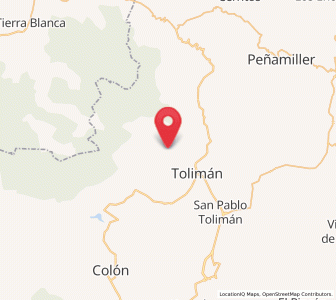 Map of Los González, Querétaro