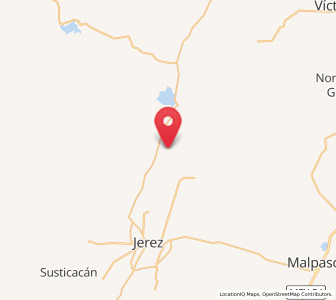 Map of Los Haros, Zacatecas