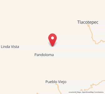 Map of Los Hoyos, Guerrero