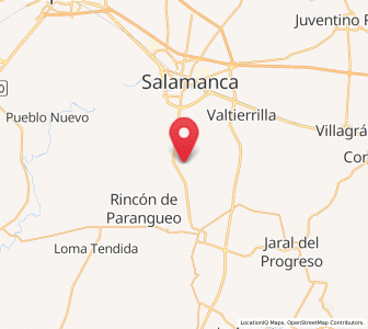 Map of Los Lobos, Guanajuato