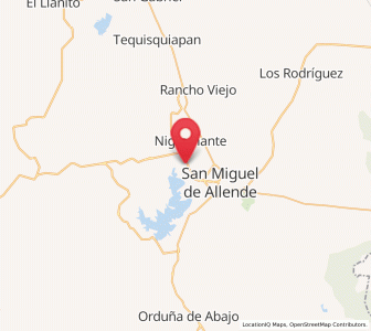 Map of Los López, Guanajuato