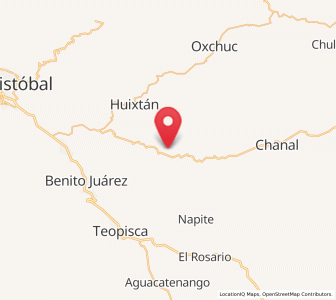 Map of Los Pozos, Chiapas