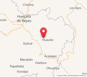 Map of Los Puentes, Hidalgo