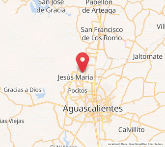 Map of Los Ramírez, Aguascalientes