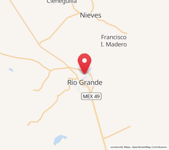 Map of Los Ramírez, Zacatecas