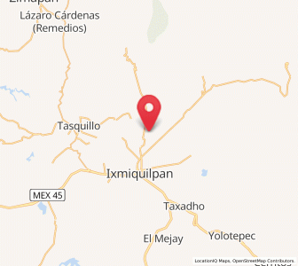 Map of Los Remedios, Hidalgo