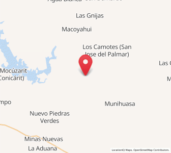 Map of Los Tanques, Sonora