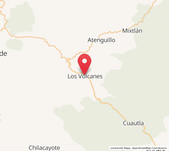 Map of Los Volcanes, Jalisco