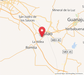 Map of Lucero de Ramales, Guanajuato