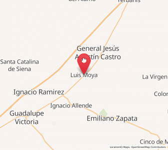 Map of Luis Moya, Durango