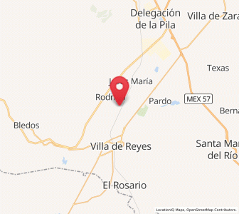 Map of Machado, San Luis Potosí