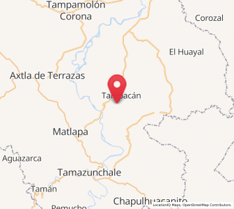 Map of Macuilocatl, San Luis Potosí