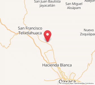 Map of Magdalena Apasco, Oaxaca