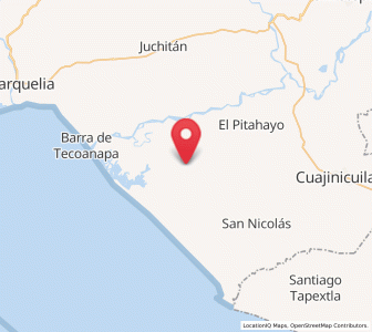 Map of Maldonado, Guerrero