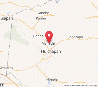 Map of Mamithi, Hidalgo