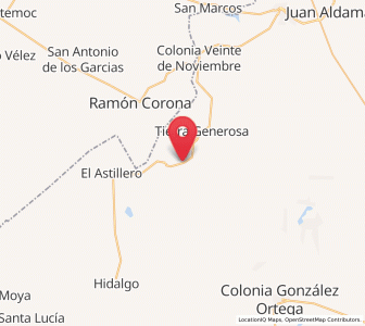 Map of Manantial de la Honda (Carboneras), Zacatecas
