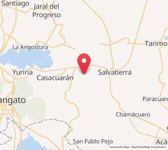 Map of Maravatío del Encinal, Guanajuato