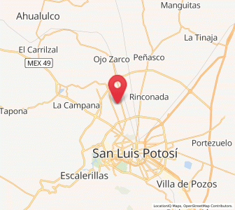 Map of Maravillas, San Luis Potosí