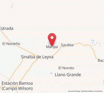 Map of Maripa, Sinaloa