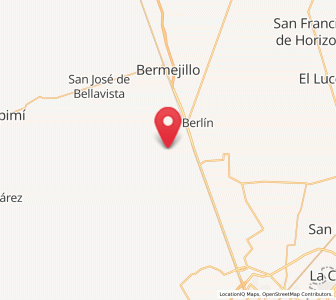 Map of Marta, Durango