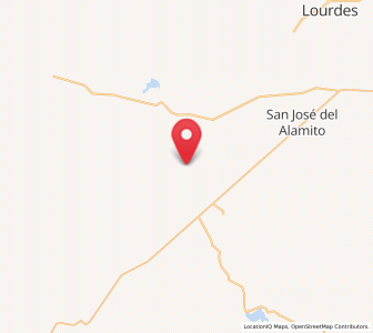 Map of Matías Ramos, Zacatecas