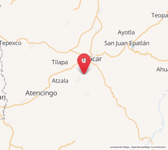 Map of Matzaco, Puebla