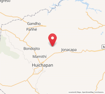 Map of Maxtha, Hidalgo