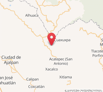 Map of Mazatianquixco, Puebla