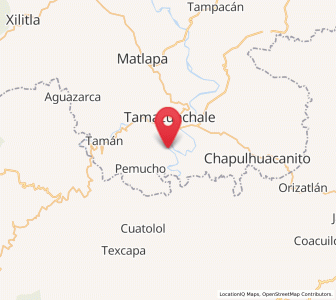 Map of Mecatlán, San Luis Potosí