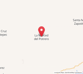 Map of Merced del Potrero, Oaxaca