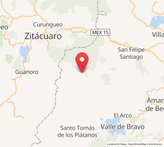 Map of Mesas Altas de Xoconusco, México