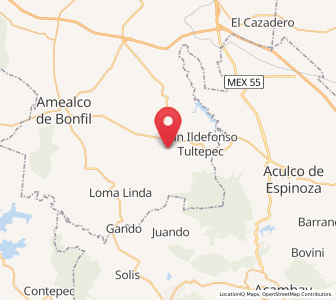 Map of Mesillas, Querétaro
