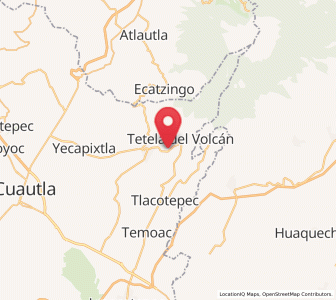Map of Metepec, Morelos