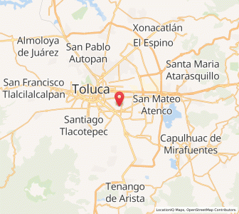 Map of Municipio Metepec, México